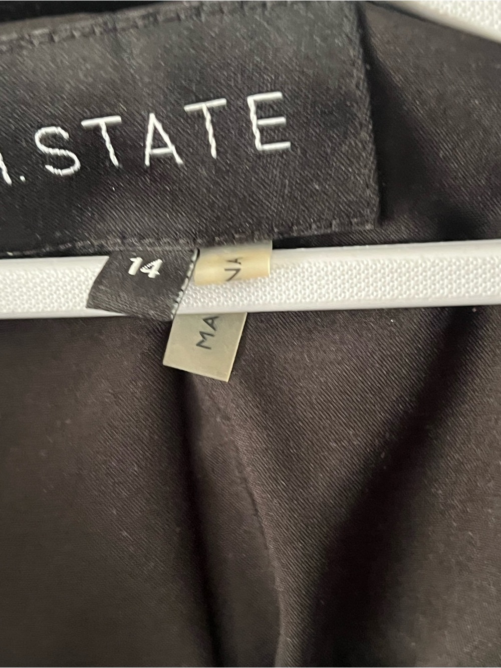1 STATE Black Velvet Double-Breasted Long Blazer dress - Picture 2 of 6